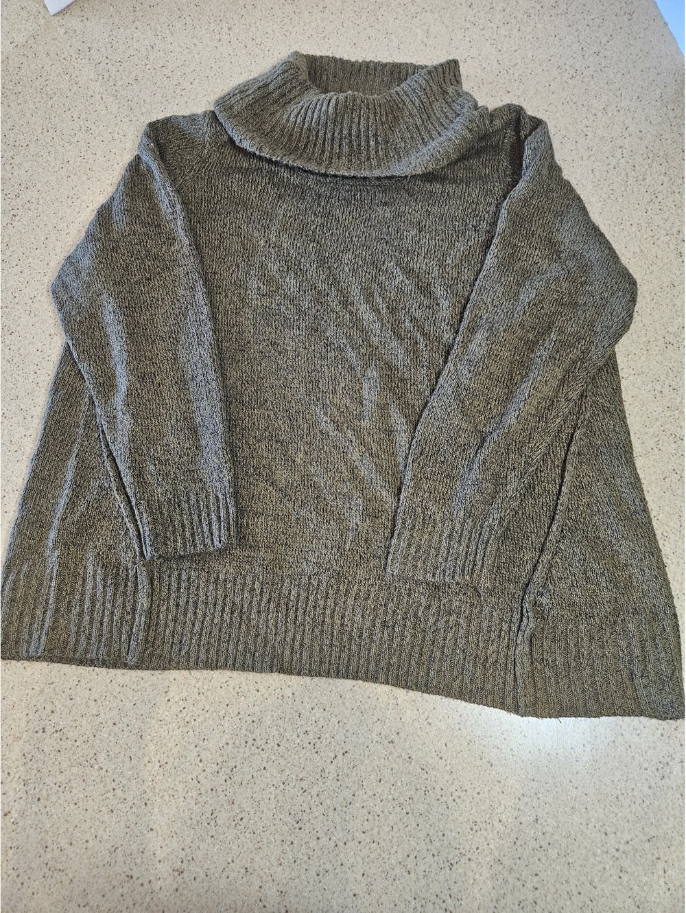 Karen Scott gray turtleneck sweater size XL